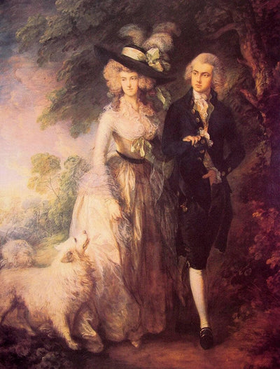 Mr. and Mrs. William Hallett (The Morning Walk) in dining room