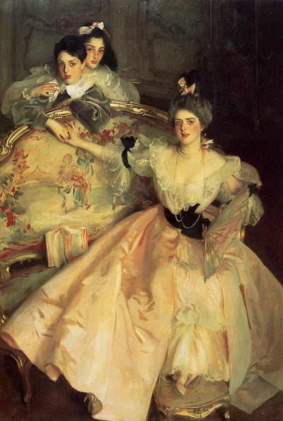 Mrs. Carl Meyer, later Lady Meyer, and her two Children in hallway