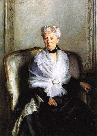 Mrs Edward Goetz in living room