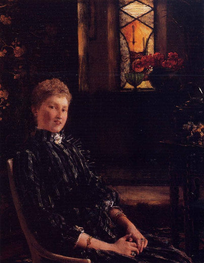 Mrs. Ralph Sneyd in study