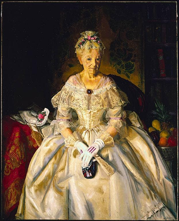 Mrs. T in Cream Silk, No. 2 by George Bellows — Oil Painting Reproduction