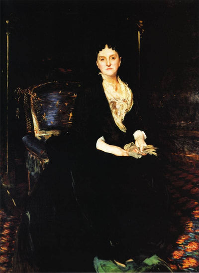 Mrs. William Henry Vanderbilt in apartment