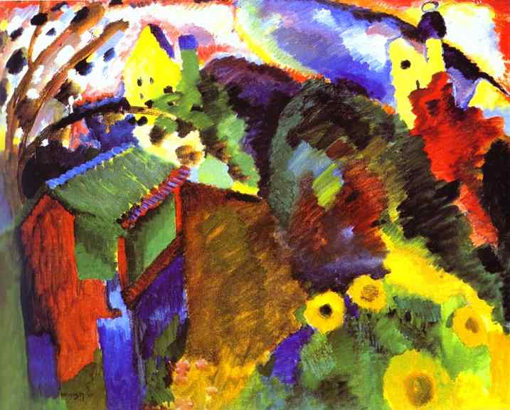 Murnau Garden by Wassily Kandinsky — Oil Painting Reproduction