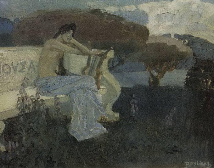 Muse by Mikhail Vrubel — Oil Painting Reproduction