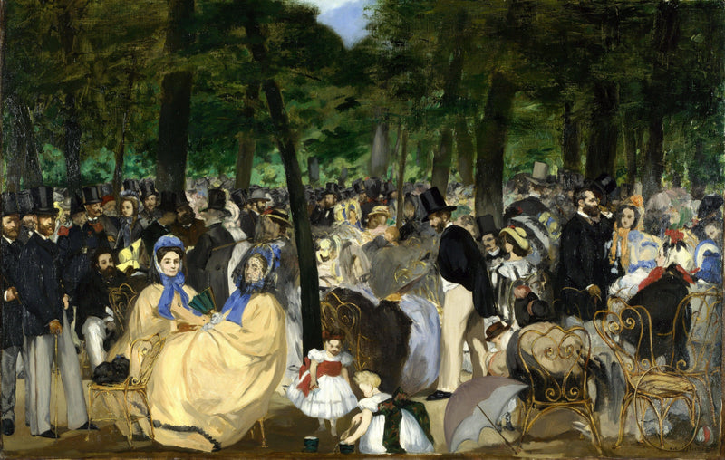 Music in the Tuileries Garden by Edouard Manet — Oil Painting Reproduction