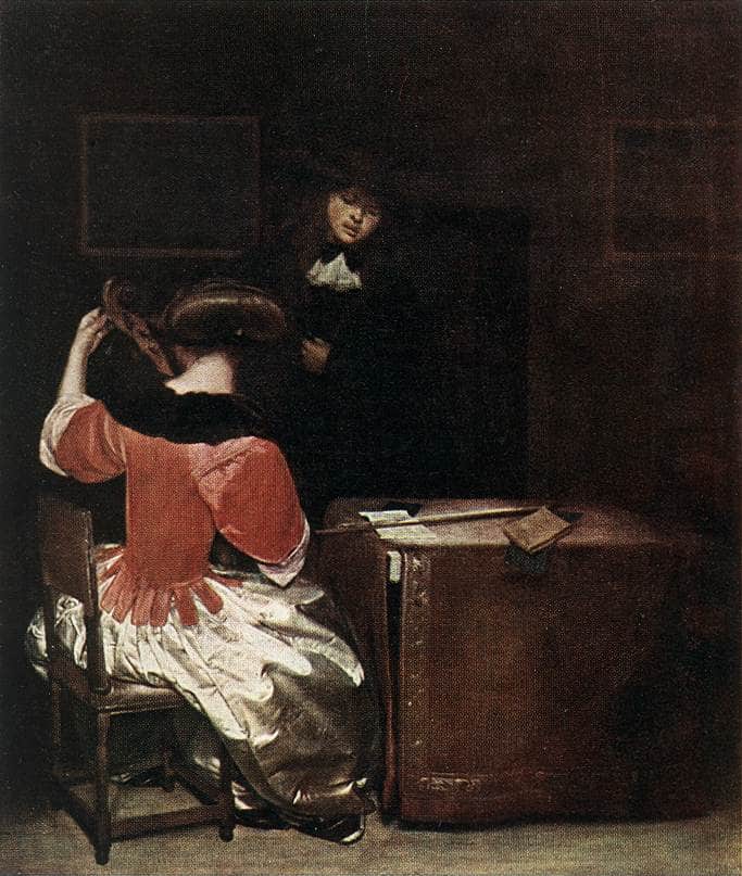 Music Lesson by Gerard Terborch — Oil Painting Reproduction