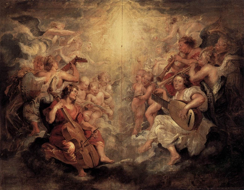 Music Making Angels by Peter Paul Rubens — Oil Painting Reproduction