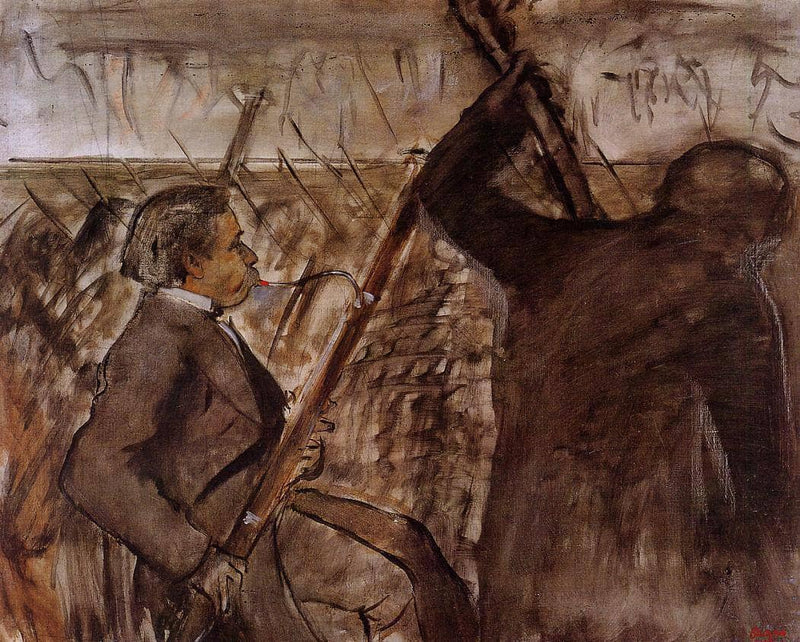 Musicians in the Orchestra by Edgar Degas — Oil Painting Reproduction