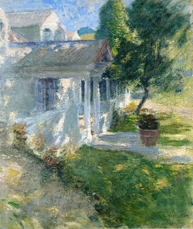 My House by John Henry Twachtman — Oil Painting Reproduction