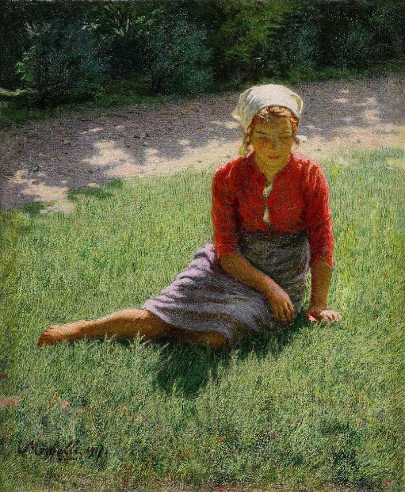 My Teresa by Angelo Morbelli — Oil Painting Reproduction