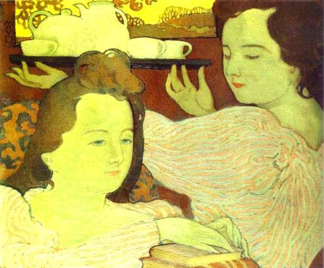 Mystic Allegory or Tea by Maurice Denis — Oil Painting Reproduction