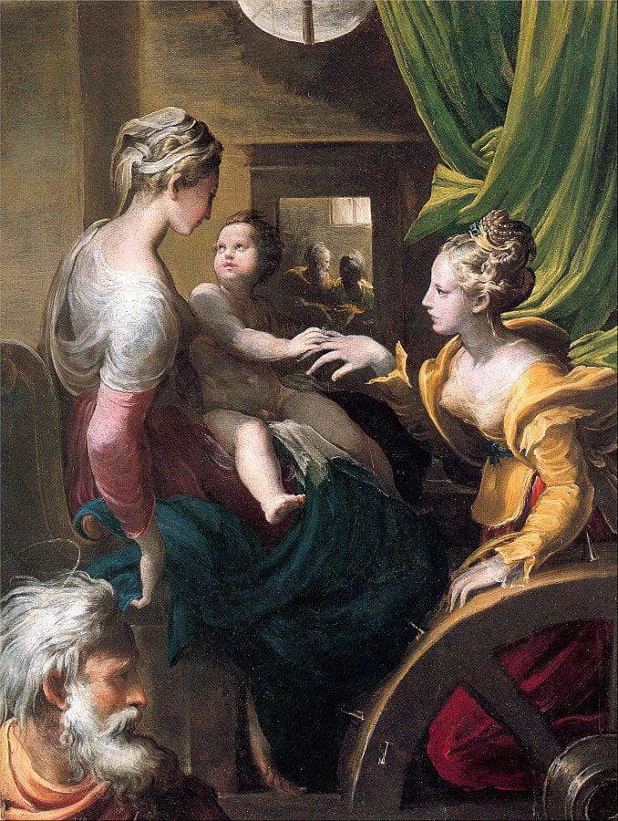 Mystic Marriage of Saint Catherine by Parmigianino — Oil Painting Reproduction