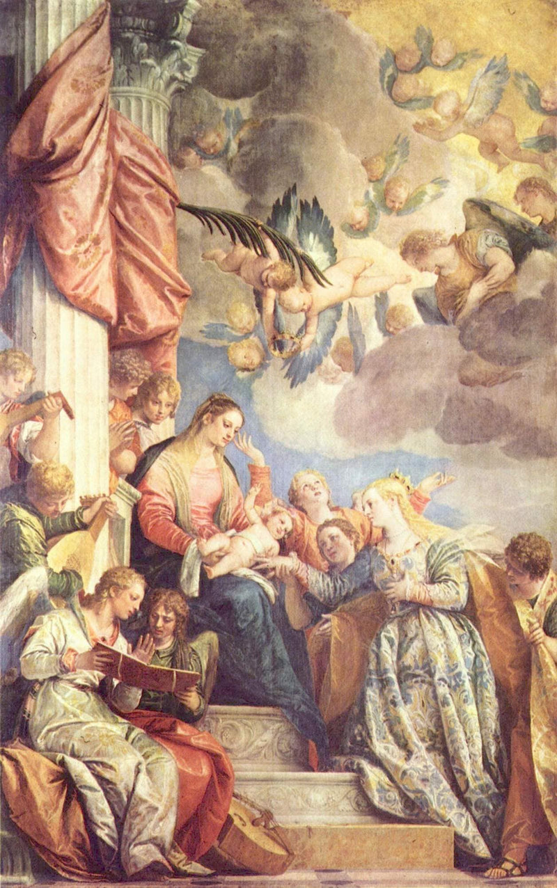 Mystic Marriage of St Catherine by Paolo Veronese — Oil Painting Reproduction