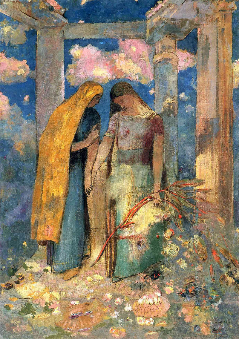 Mystical Conversation by Odilon Redon — Oil Painting Reproduction