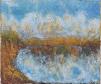 Mystical river in kitchen