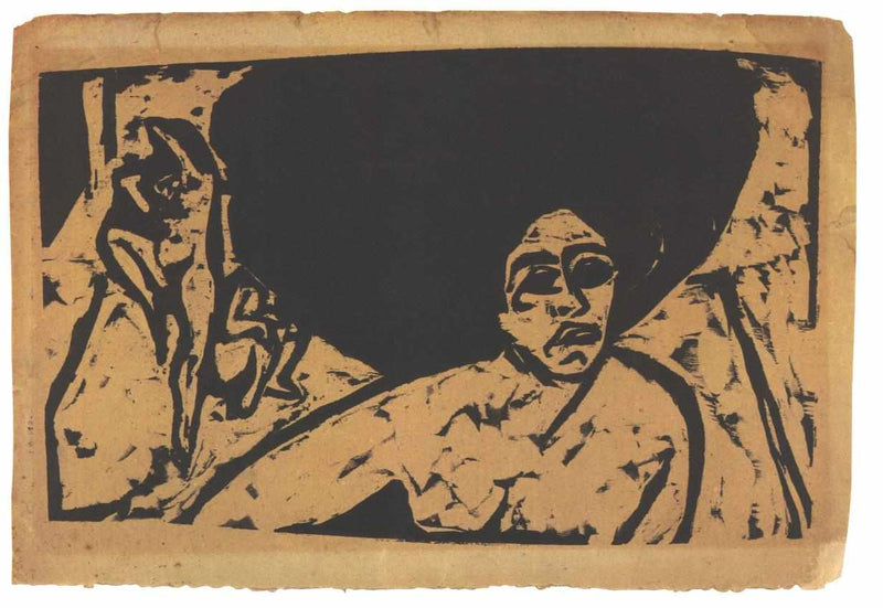 Nacked- Female Dancer by Ernst Ludwig Kirchner — Oil Painting Reproduction