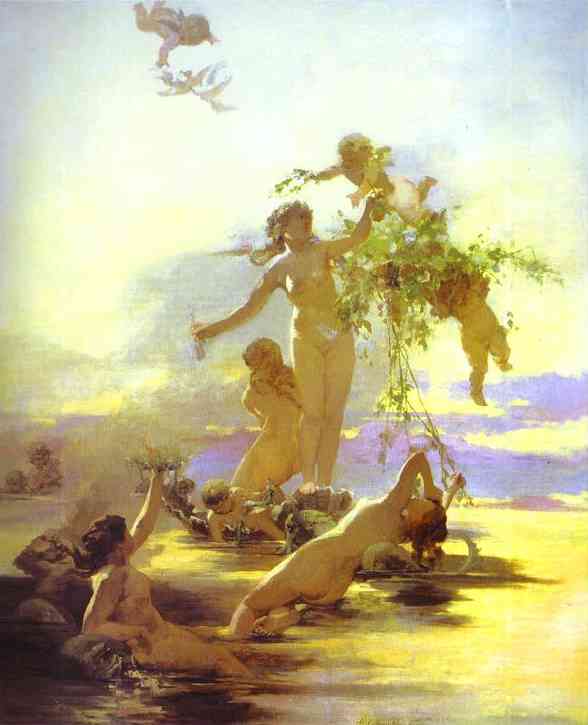 Naiads by Henryk Siemiradzki — Oil Painting Reproduction