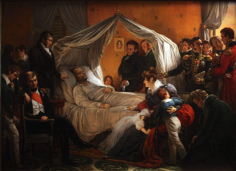 Death of Napoléon by Charles de Steuben — Oil Painting Reproduction