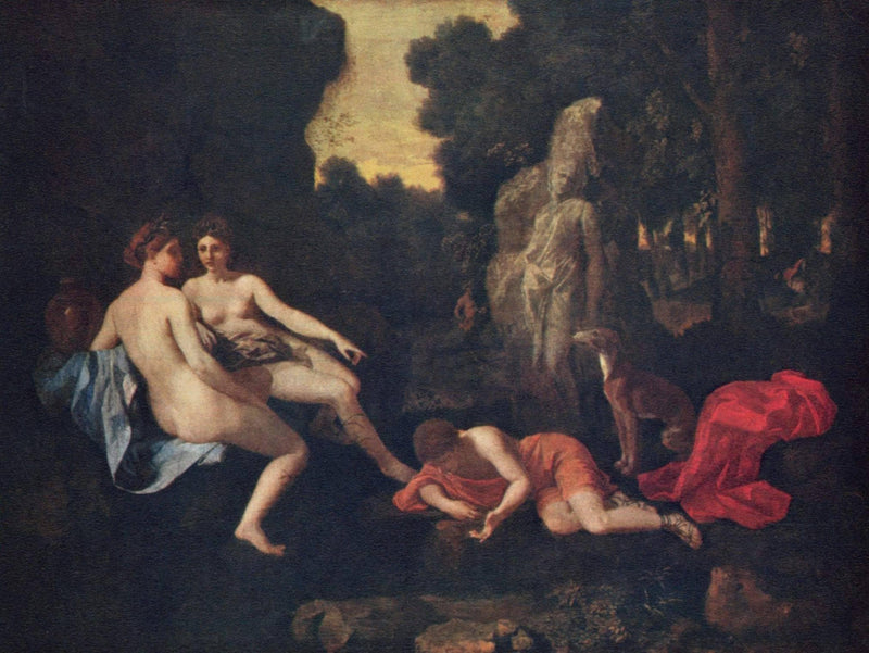 Narcissus and Echo by Nicolas Poussin — Oil Painting Reproduction