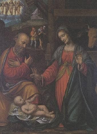 Nativity by Francesco Melzi — Oil Painting Reproduction
