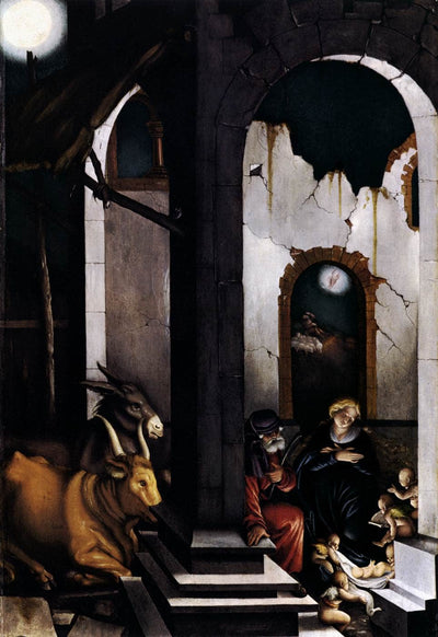 Nativity in entryway
