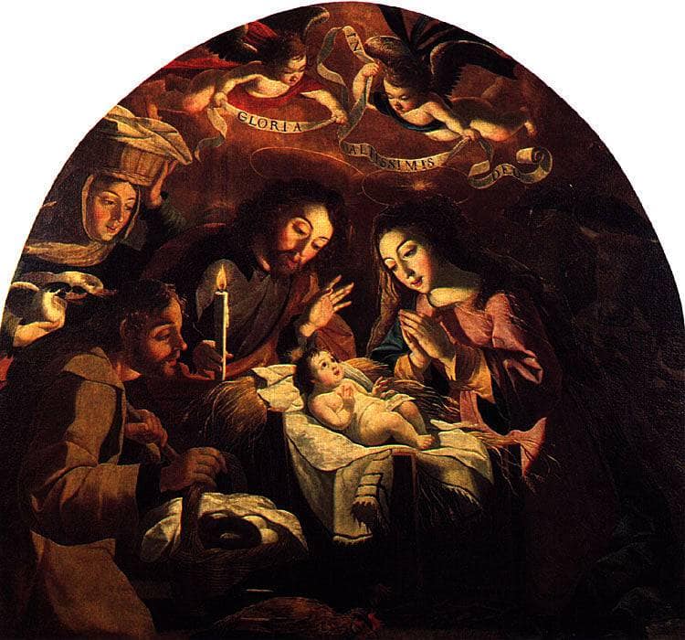 Nativity of Jesus by Josefa de Obidos, Oil Painting Reproduction