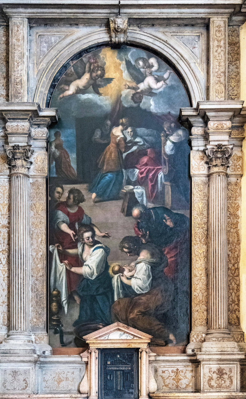 Natività Di Maria by Palma il Giovane — Oil Painting Reproduction