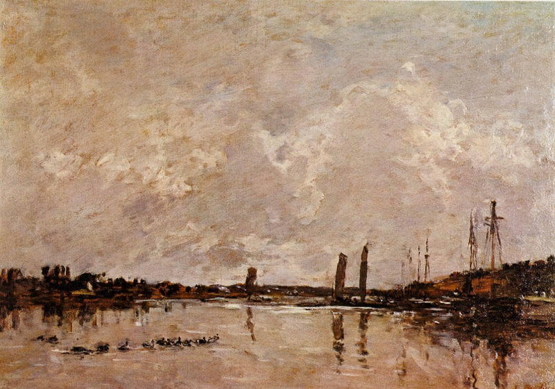 Near Faou by Eugene Boudin — Oil Painting Reproduction