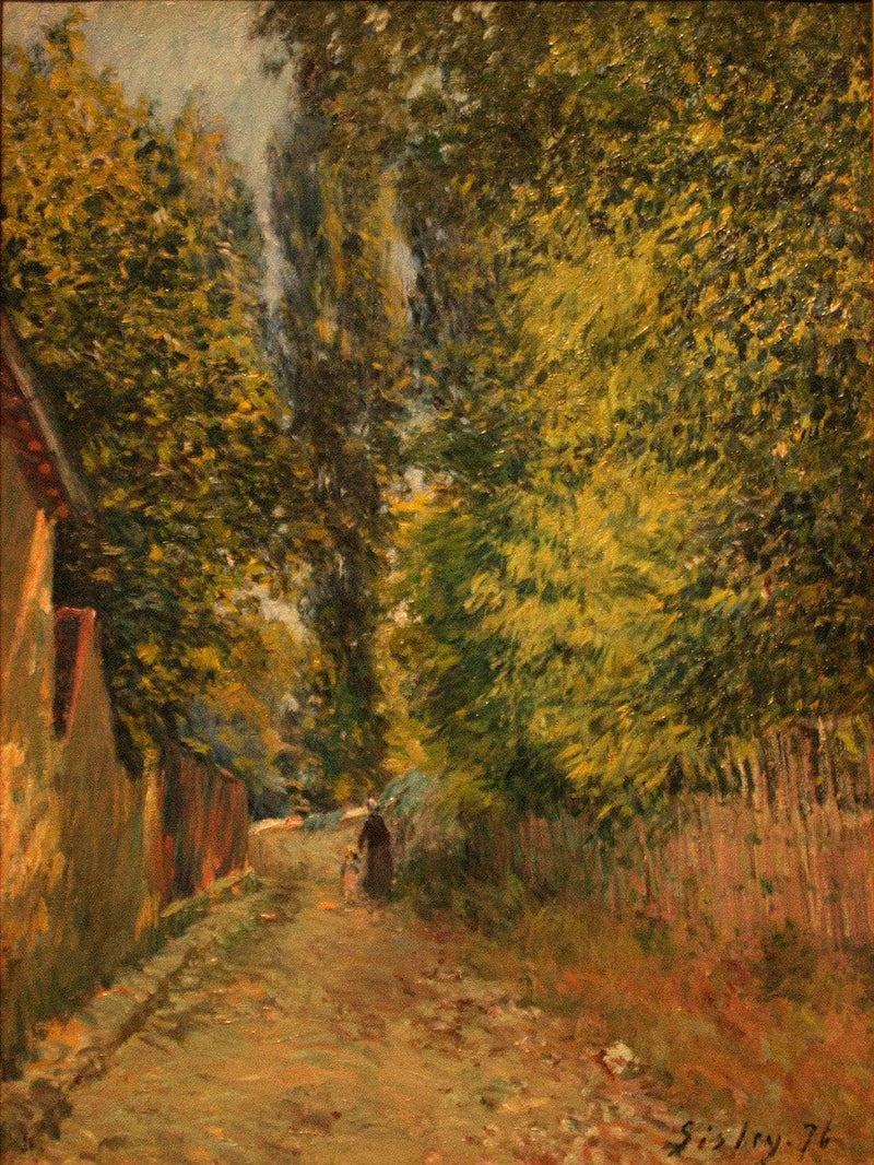 Near Louveciennes by Alfred Sisley — Oil Painting Reproduction