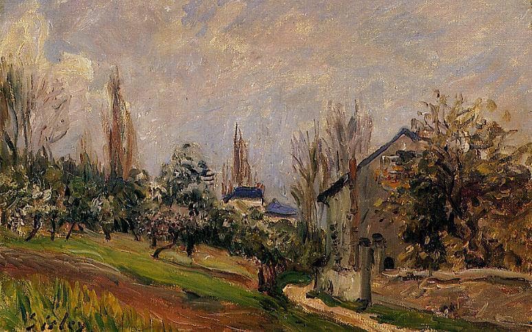 Near Moret by Alfred Sisley — Oil Painting Reproduction