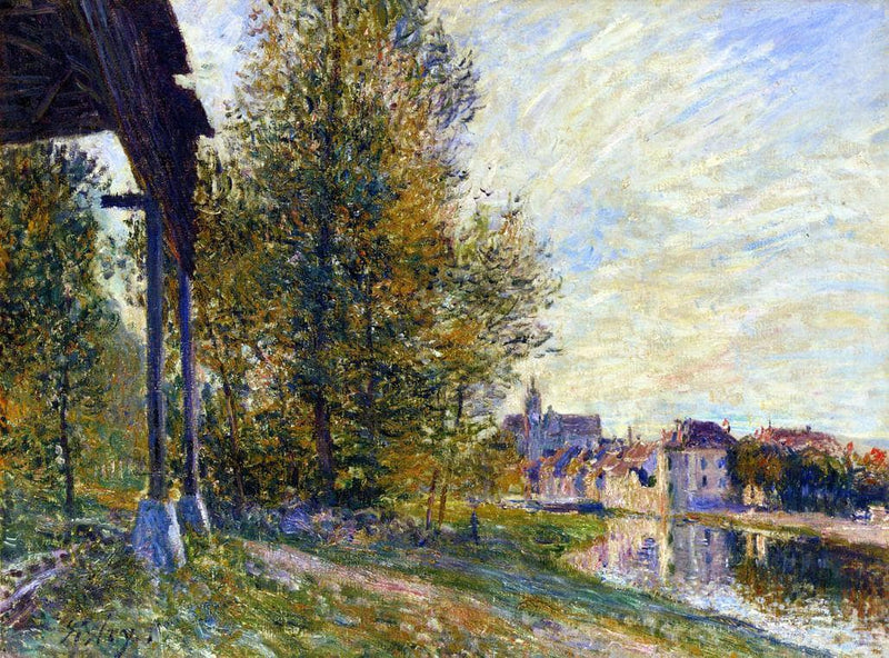 Near Moret sur Loing by Alfred Sisley — Oil Painting Reproduction