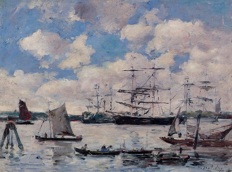 Near Rotterdam by Eugene Boudin — Oil Painting Reproduction