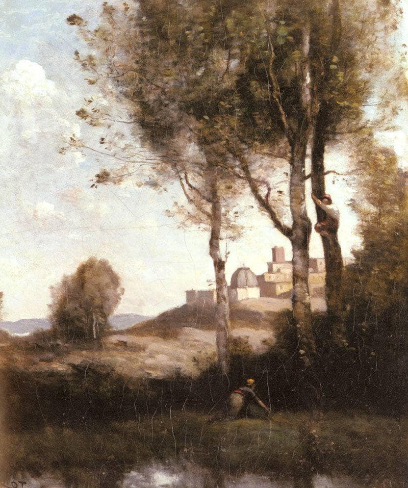Nest Harriers in Tuscan by Camille Corot — Oil Painting Reproduction