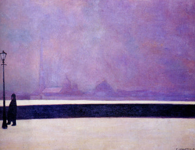 Neva, light fog in modern living room