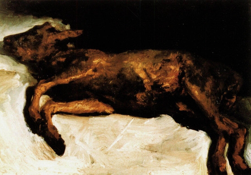 New-Born Calf Lying on Straw by Vincent van Gogh — Oil Painting Reproduction