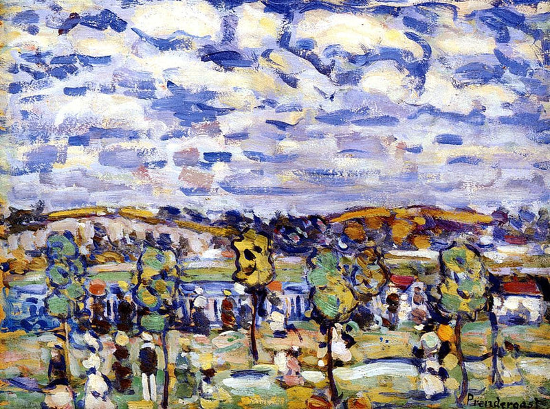 New England by Maurice Prendergast — Oil Painting Reproduction