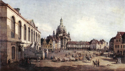 New Market Square in Dresden from the Jüdenhof in dining room