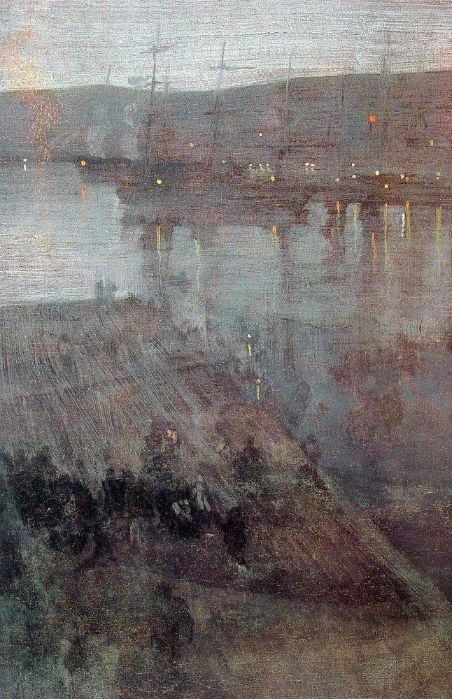 Nocturne in Blue and Gold â Valparaiso Bay by James McNeill Whistler — Oil Painting Reproduction