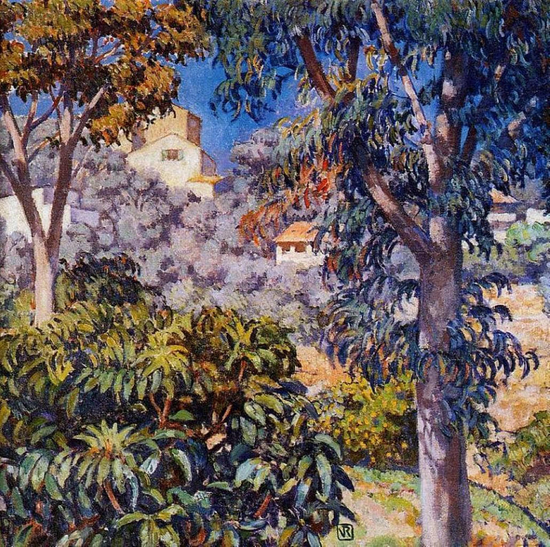 Noon Landscape by Theo van Rysselberghe — Oil Painting Reproduction
