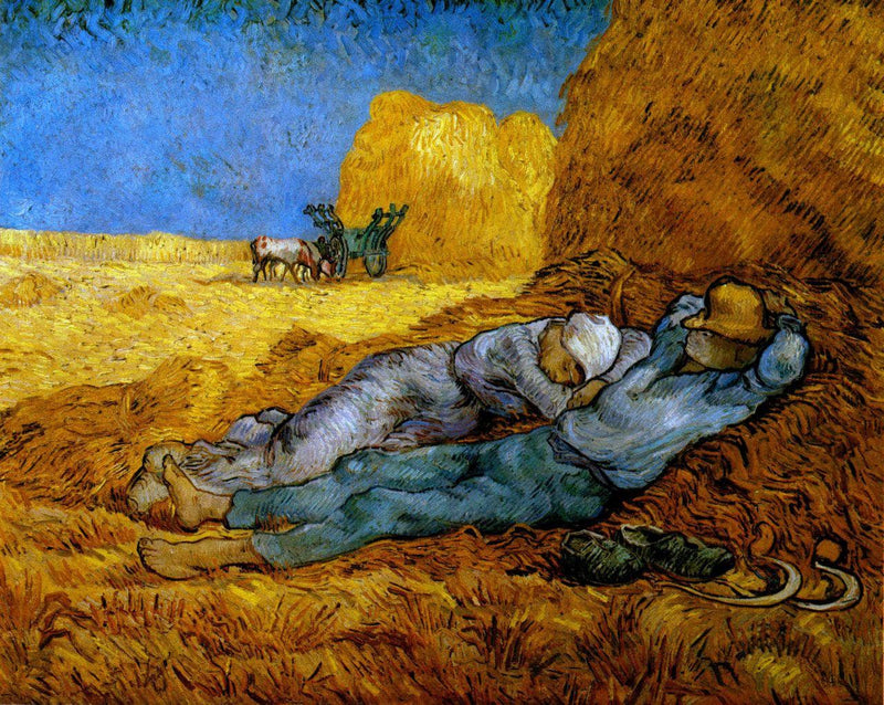 Noon, rest from work (after Millet) by Vincent van Gogh — Oil Painting Reproduction