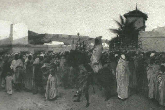 North african wedding procession by Gustavo Simoni — Oil Painting Reproduction