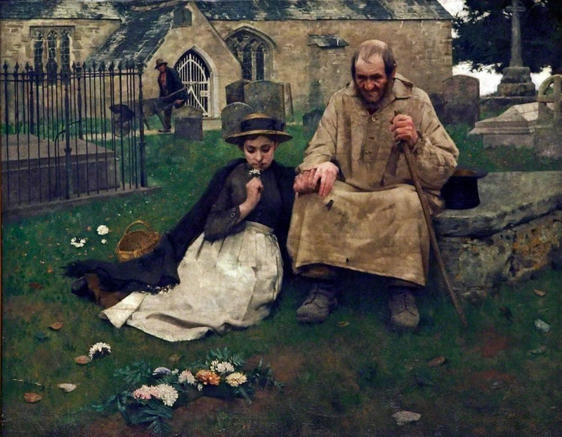 Not lost but gone before by Albert Chevallier Tayler — Oil Painting Reproduction