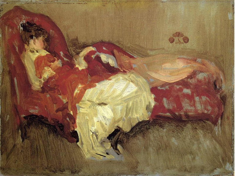 Note in Red, The Siesta by James McNeill Whistler — Oil Painting Reproduction