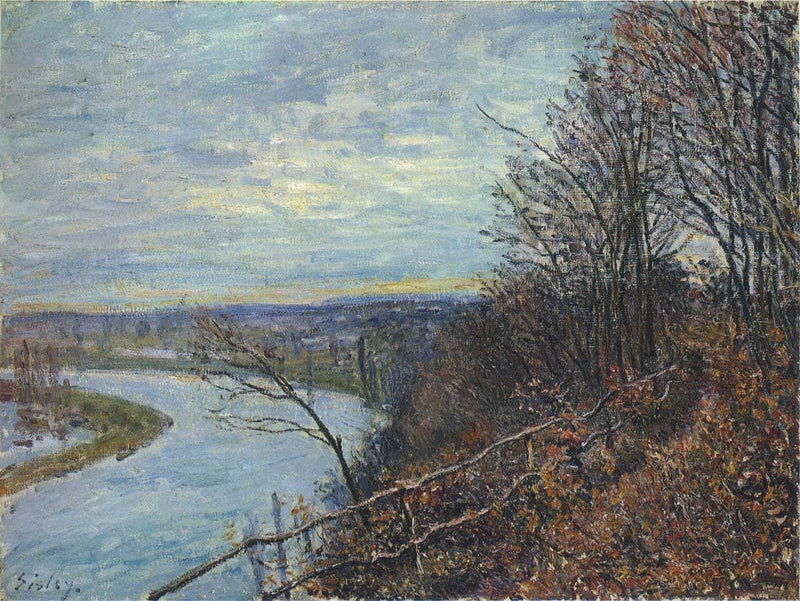 November Afternoon by Alfred Sisley — Oil Painting Reproduction