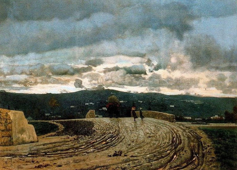 November by Telemaco Signorini — Oil Painting Reproduction