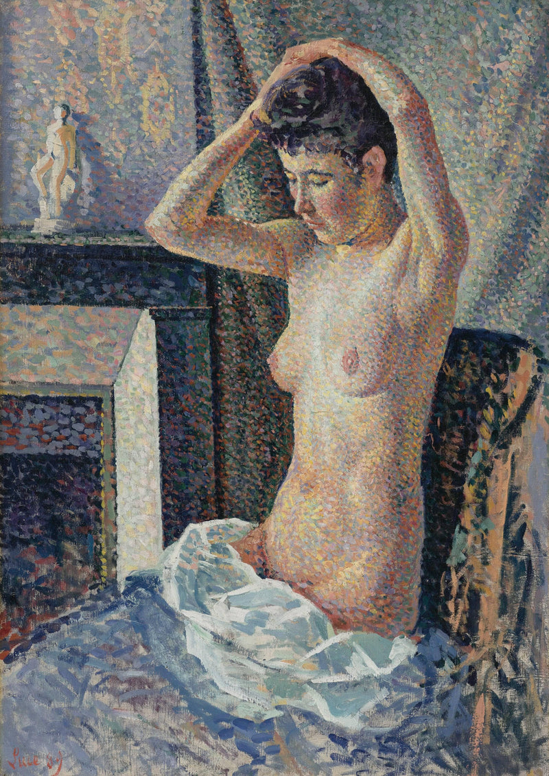 Nu Se Coiffant by Maximilien Luce — Oil Painting Reproduction