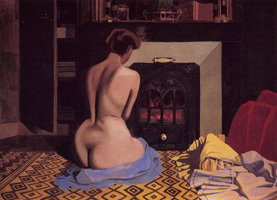 Nude at the Stove in bedroom