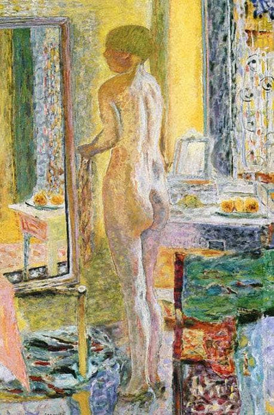 Nude Before a Mirror in bedroom