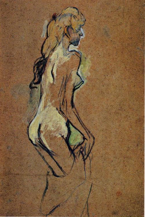 Nude Girl by Henri de Toulouse-Lautrec — Oil Painting Reproduction