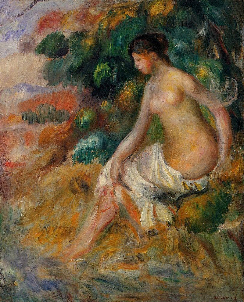 Nude in the Greenery by Pierre-Auguste Renoir — Oil Painting Reproduction